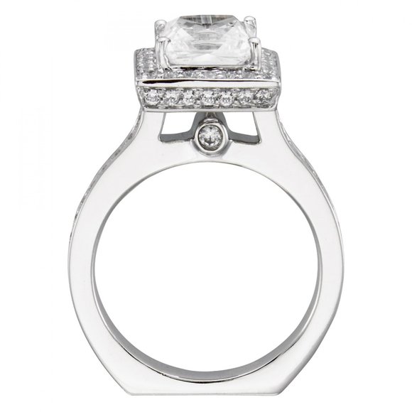 AIG CERTIFIED Lab Grown 4ct Princess Cut Diamond - Picture 2 of 11